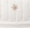 Cute Quilting Embroidered Pattern Diapers Bag Cotton Baby Stroller Zipper