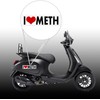 WitnyStore I Heart Meth Sticker - Multisurface Decal - Durable