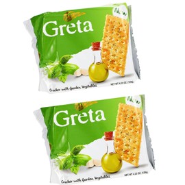 EABC Crackers with Garden Vegetables Flavored 2 Pack 4.23 oz each Goes With Salad Cheese Soups