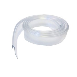 Angled Clear Vinyl Framed Shower Door Drip Sweep - 7 ft long