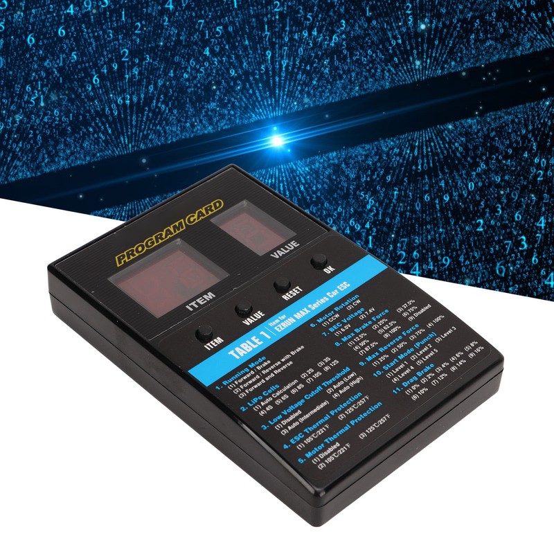 LED Program Card Box Brushless Universal ESC Programming Card for