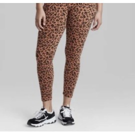 Wild Fable Women's Plus Size High-Waisted Classic Leggings - Leopard Print, 3X