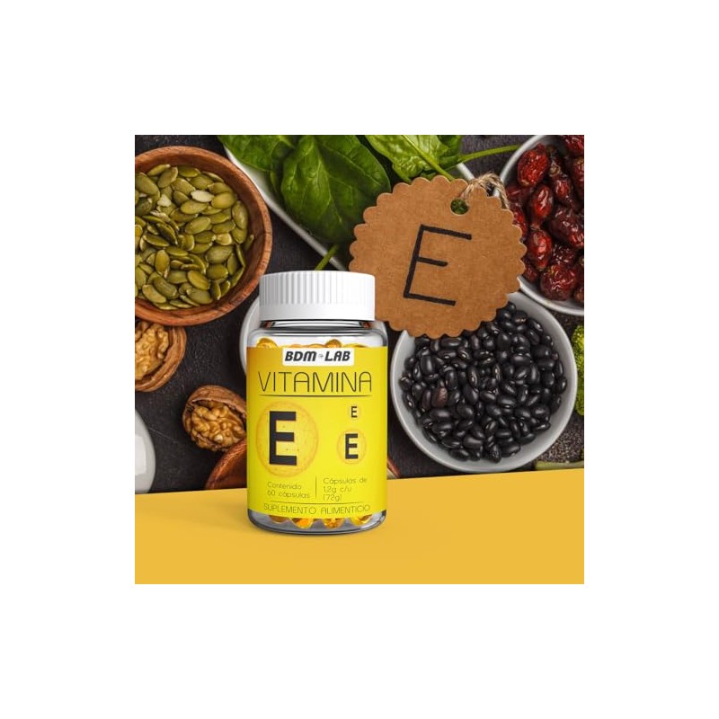BDM LAB Vitamina E 2x1 60 cápsulas c/u Suplemento Alimenticio