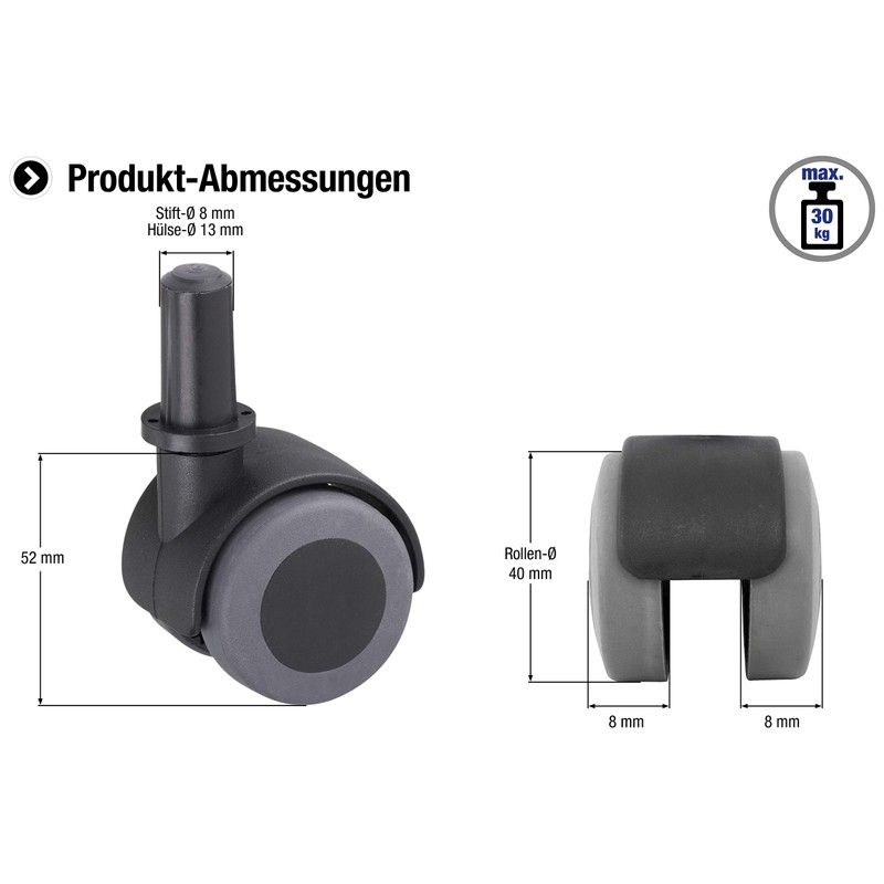 Meister Double Roller Wheel ✓ with Stick and Sheath ✓
