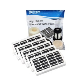 HQRP 5-Pack Refrigerator Air Filter Compatible with Whirlpool W10311524 AIR1, 2319308, W10335147, W10315189 FreshFlow Replacement