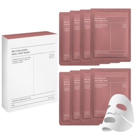 8PCS Bio Collagen Face Mask, Bio Collagen Mask, Bio Collagen Mask Overnight, Collagen Mask For Hydrating, Bio-Korean Face Mask Collagen Real Deep Mask, Overnight Face Mask 8PCS