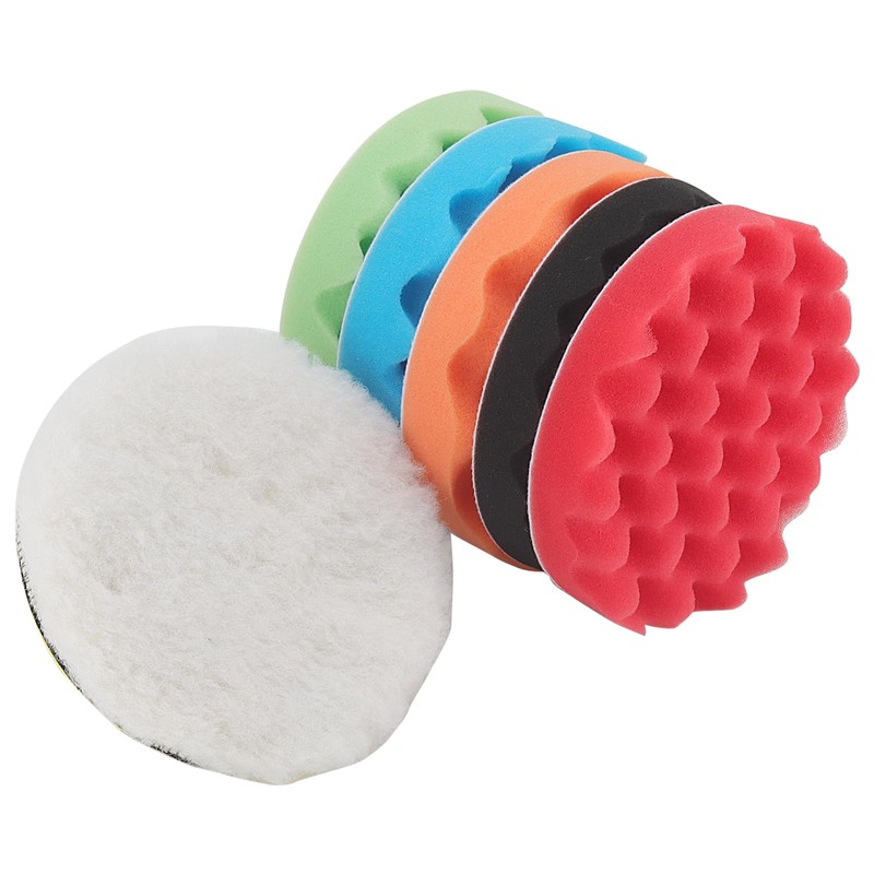 ZEONHAK 16 PCS 6 Inch Car Polishing Pads, 150mm Compound