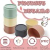 8 Pcs Stacking Cups for Rabbits Safe Plastic Rabbit Toys