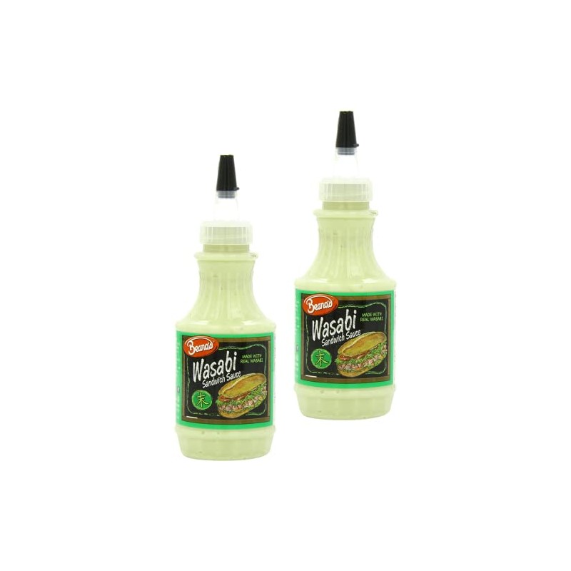 Beano's Wasabi Sandwich Sauce, 2-Pack 8 Fl Oz Bottle