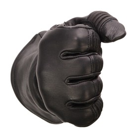 Milwaukee Leather SH852 Men's Black Deerskin Gauntlet Gloves w/Zip Off Cuff (XX-Large)