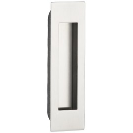 Gedotec Slido Designer Furniture Handle Square Shell Handle Stainless Steel Inlet Handle Sliding Door Handle Stainless Steel Matt 155 x 45 mm 1 Piece Sliding Door Shell for Inlet for Drawers and Doors