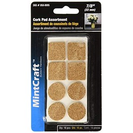 MINTCRAFT FE-50705 Cork Pads Assortment,Beige