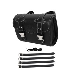 REPAIROCK Motorcycle Tool Bag Handlebar Bags Cycling Luggage Bag Waterproof Quick Release Buckle Suqare Black 10.63''x4.72''x7.87'' Auto Replacement Parts