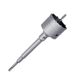 100mm / 4 inch Concrete Hole Saw with 250mm SDS Plus Shank Connecting Rod Cement Hole Saw for Cement Brick Concrete Stone Wall (100mm (4 inch))