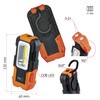 EMOS COB LED Taschenlampe/Arbeitsleuchte, Werkstattlampe mit 2x Magnet und Haken,