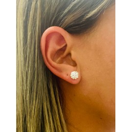 Pickleball Stud Earrings (Silver)