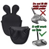 BIG TEETH Mallet Putter Cover Black, Putter Cover Mallet Magnetic,
