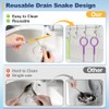 35-Inch Metal Drain Snake Clog Remover - 5 Pack