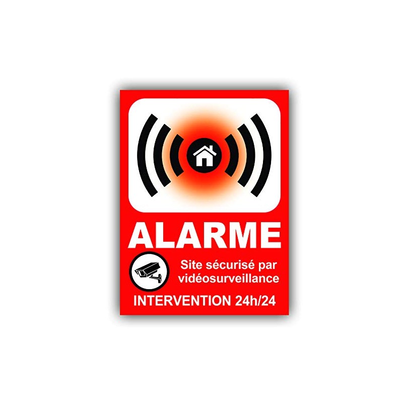 Alarm Panel 133 x 100 mm PVC + 4 Holes