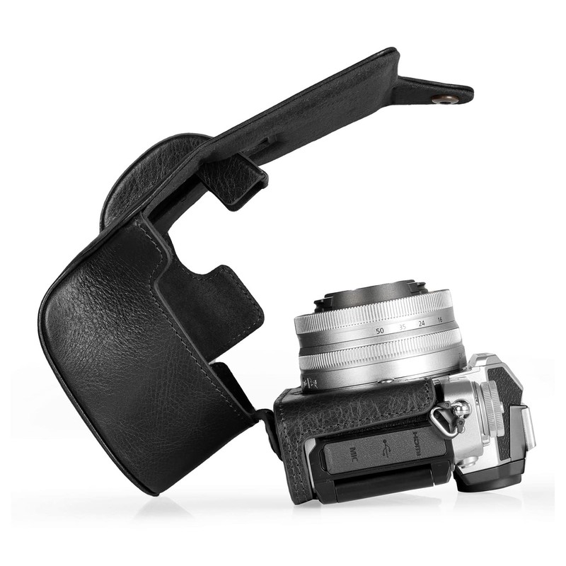 MegaGear Ever Ready Genuine Leather Camera Case Compatible with Nikon