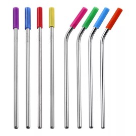 CL 4 Popotes Acero Inox 2 Escobillas De Limpieza Y 4 Boquillas
