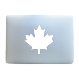 CUSHYSTORE 4x Maple Leaf Canada Canadian National Country Sticker Decal for Laptop Phone Scrapbook (4.75", White)