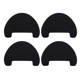 AID H365, Shoe Hole Toebox Toeburst Blowout Prevention Repair Self Adhesive Patch Insert Crease Protectors Decreaser 2 Pairs (Black)