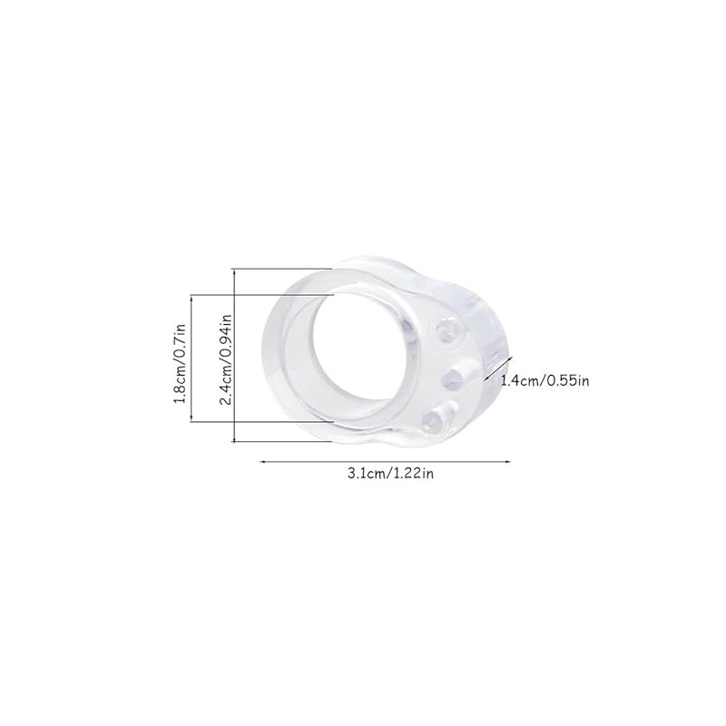 HKB Door Handle Buffer - Pack of 10 Transparent Door