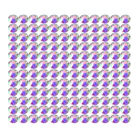 Onwon 1440 Pcs Crystal Flat Back Brilliant Round Rhinestones Glass Stones Glitter Gems Faux Diamond for Craft,Nail Art,Shoes,DIY Decorations (SS16 / 4mm, Crystal AB)