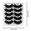 8D Curl & Fluffy False Eyelashes, 5 Pairs Natural Curling