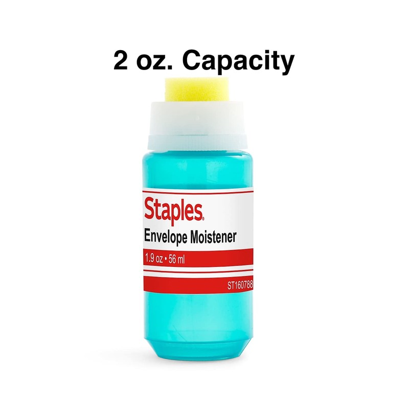 Staples 2 oz. Envelope Moistener, Blue, 3/Pack (ST160788-CCVS)