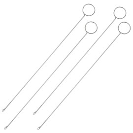 4 Pieces Sewing Loop Turner Hook Long Loop Turner Tool with Latch for Fabric Belts Strips DIY Knitting Accessories, 26.5 cm/ 10.4 Inch.Loop Turner