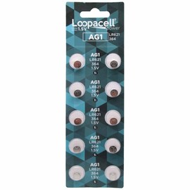 LOOPACELL 500 AG1 364 LR621 521 SR60 1.5V Alkaline Watch Batteries