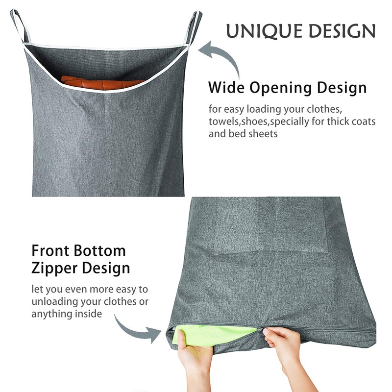 KINGSUSLAY XL Door Laundry Hamper, Hanging Hamper with Large Openging,