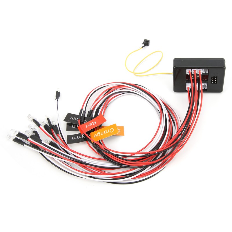 12 LED Flashing Bright Light Strobe Lamps Kit System for
