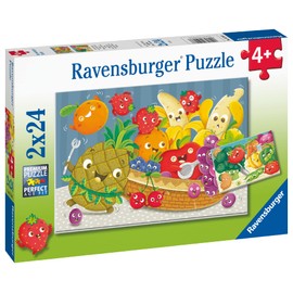 Ravensburger Rompecabezas 05248 2 x 24 Piezas Rompecabezas para niños a Partir de 4 años para ASIN Frutas Divertidas