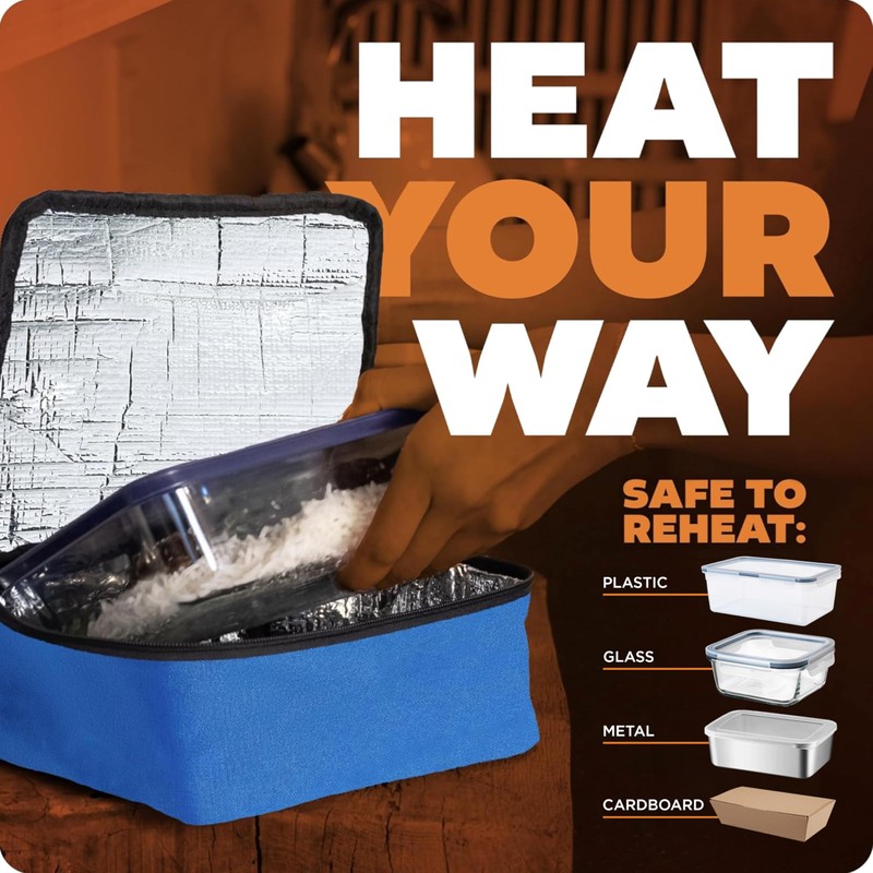 HOTLOGIC Mini Heated Lunch Box - Portable Electric Food Warmer
