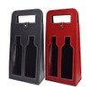 Wine Tote Bag 2 Bottles PU Leather Reusable Wine Gift