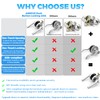 ANNFUZ Privacy Round Push Button One-Touch Locking Interior Door Handle