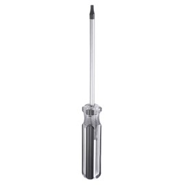 sourcing map Magnetic Torx Screwdriver 5x100mm Rod T15H Steel Star 6 Point Head Screw Driver with Non-Slip Handle for Appliances Repair Improvement, Black