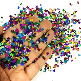 10 Grams/Pack - Color Mixes Puzzle Holographic Glitter - Festival Rave Beauty Makeup Face Body Nail Art Decoration