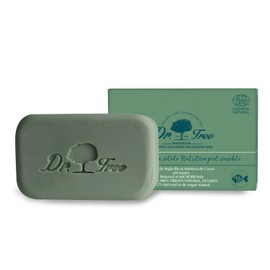 Dr. Tree Organic Nourishing Solid Gel | Especially for Sensitive Skin | Strengthens the Microbiome | Ecocert. 99.7% Natural Ingredients | Organic Argan Oil and Cocoa Butter | Vegan Plastic Free. 120 g