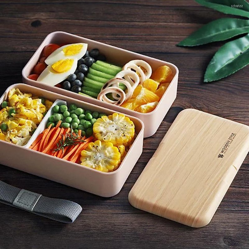 Hometric Pink Bento Lunch Box for Kids and Adults, 1200ml