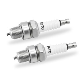 Wai Danie 2Pcs E6TC Motorcycle Spark Plug BP6HS Compatible with Yamaha PW50 PW80 PW60 LT50 LT80 50cc 70cc 90cc 110cc 150cc ATV 4 Wheeler Quad Moped Scooter Go Kart Dirt Bike