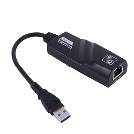 Wired USB 3.0 Network Card, USB3.0 Gigabit Network Card without Drive 10/100/1000M USB 3.0 to RJ45 Gigabit Ethernet Network Adapter Wired Lan for OS X for Windows for Linux