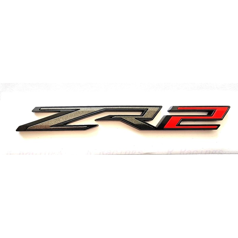 2Pcs Rear Tailgate ZR2 Emblems Truck Badge Sticker Compatible with