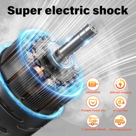 Compressed Air Duster - 300000RPM Electric Air Duster, 3 Gear Adjustable Cordless Jet Dry Blower,Replace Canned air, Air Blower for Keyboard, Outdoors, Home, Gifts for Men