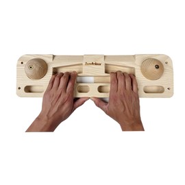 BEAUTI4U Climbing Hangboard - Hangboard Rock Climbing，Wooden Climbing Board Trainer for Strengthen Fingers and Grip，Climbing Fingerboard with Installation Kit