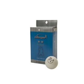 Killerspin 2-Star Training Table Tennis Balls, 6-Pack (White)