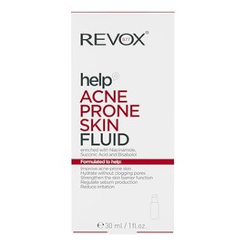 REVOX B77 - Help Acne Prone Skin Fluid, 30 ml, Crema Acné Facial, Fluido Pieles Grasas con Tendencia al Acné, Hidrata y Regula la Producción de Sebo, 
